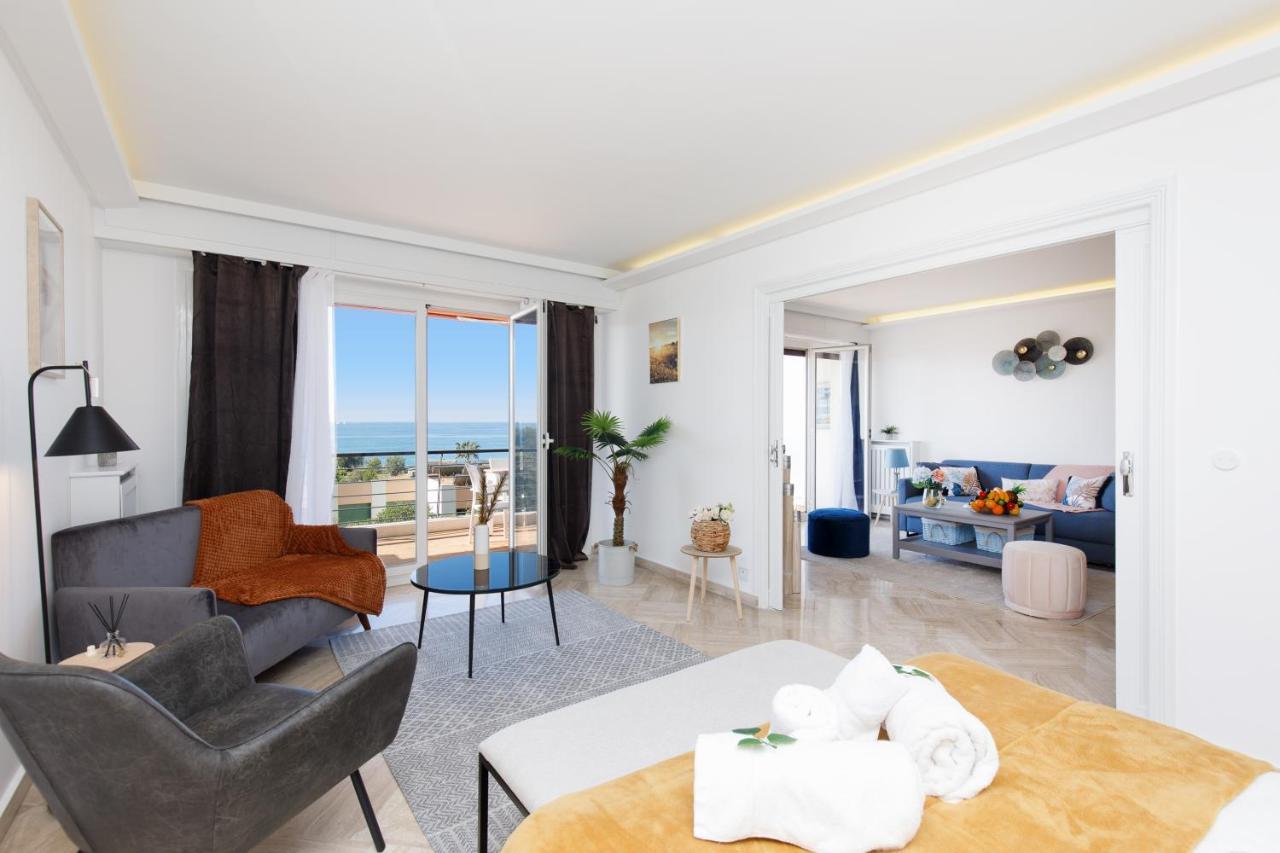 Suite Riviera - Sea View - Clim - 50M Plage - Residence De Standing - Spacieux 180 M2 - Parking 戛纳 外观 照片