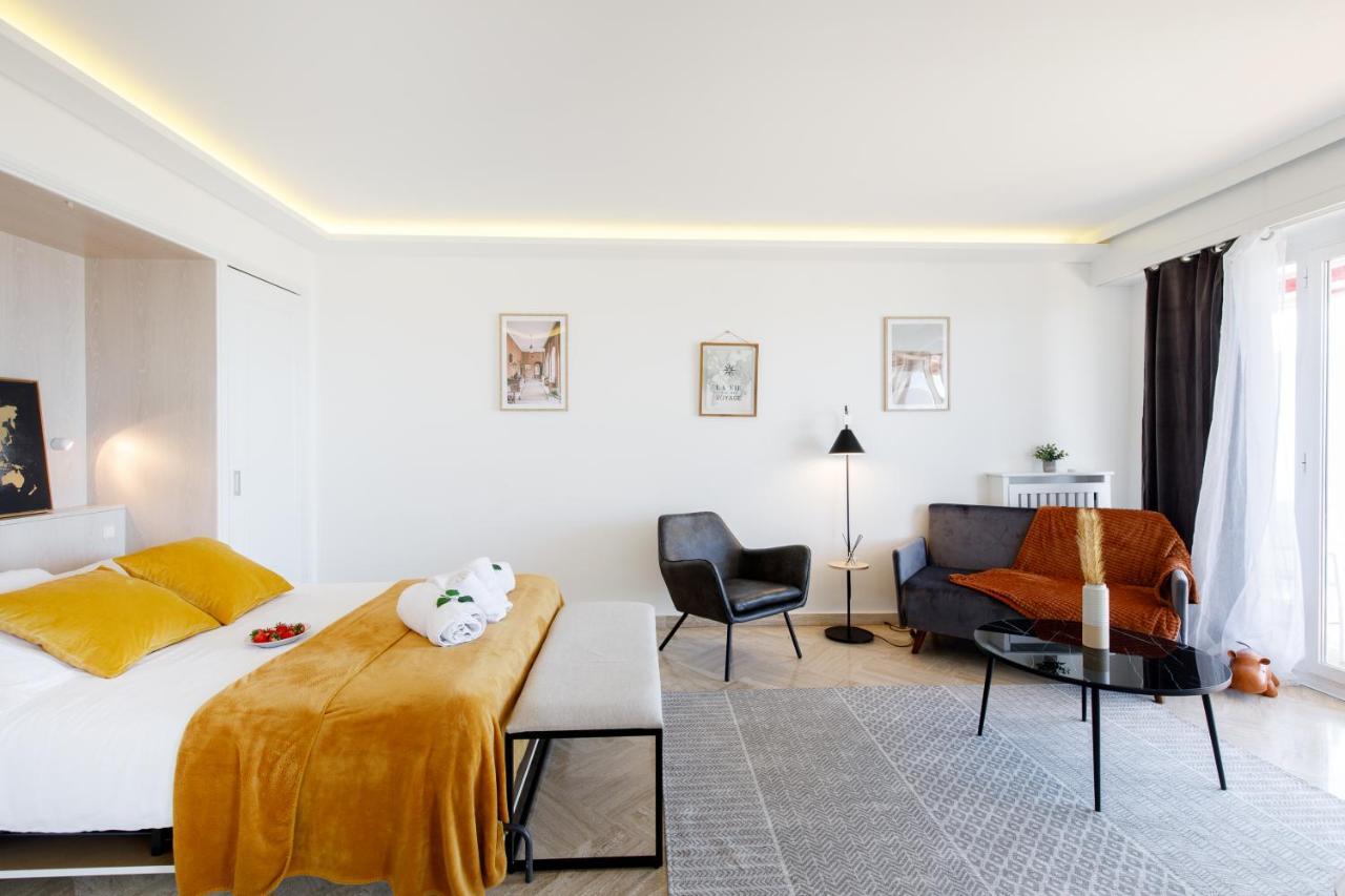 Suite Riviera - Sea View - Clim - 50M Plage - Residence De Standing - Spacieux 180 M2 - Parking 戛纳 外观 照片