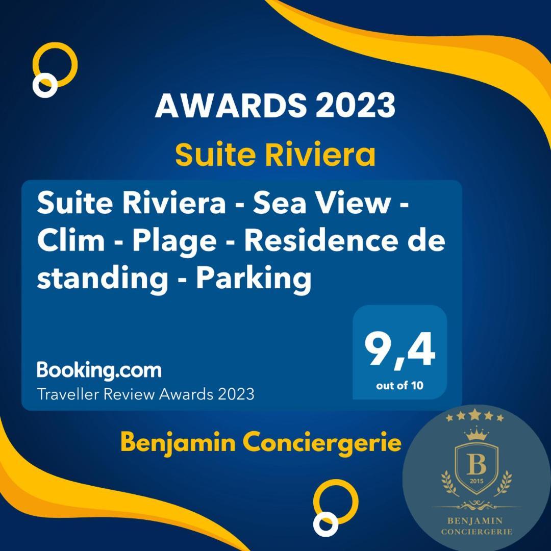 Suite Riviera - Sea View - Clim - 50M Plage - Residence De Standing - Spacieux 180 M2 - Parking 戛纳 外观 照片